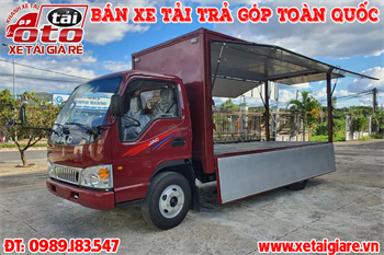 Xe Tải JAC 2T4 Thùng Cánh Dơi | Xe Tải 2T4 Thùng Kín Bán Hàng Lưu Động | JAC 1047/L250